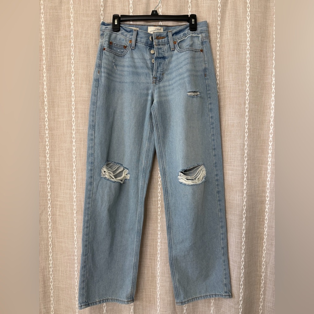 Distressed Light Blue Women's Jeans
